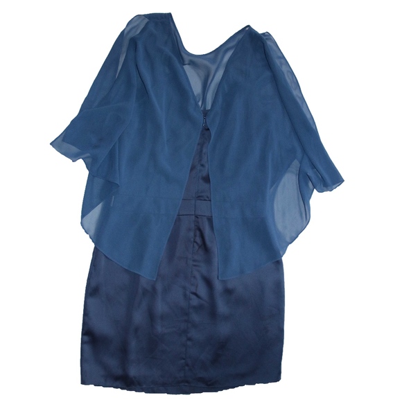 Navy Laundry Cocktail Dress - Picture 4 of 4